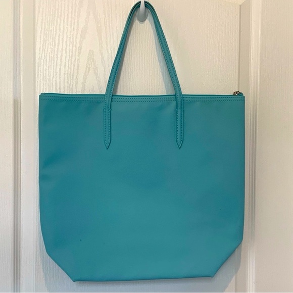 LACOSTE Women's Large Shopping Tote Bag Teal - Picture 7 of 16